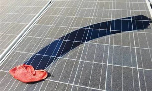 Clean the solar panels Clean the solar panels