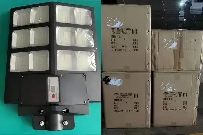 Do Beninu bylo odesláno 6 sad 30W ABS solárních pouličních světel